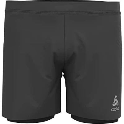 Abbildung von Odlo 2in1 5in Shorts Herren Schwarz, Größe S