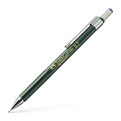 Abbildung von Faber Castell 136700 Druckbleistift TK FINE 9717, Minenstärke: 0,7 mm, Schaftfarbe: grün