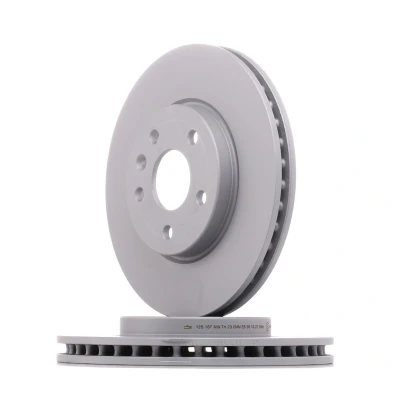 Abbildung von ATE 24.0126 0187.1 Bremsscheibe 276,0 26,0 5 105,0 Belüftet beschichtet mit Schrauben OPEL: Astra K Hatchback, Sports Tourer