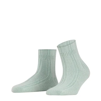 Abbildung von FALKE Damen Socken Bedsock W SO Angorawolle dick gemustert 1 Paar, Grün (Peppermint 7792), 39 42