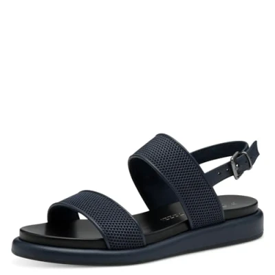Abbildung von Marco Tozzi Riemensandalette, Damen, Größe: 39, Navy Schuhe