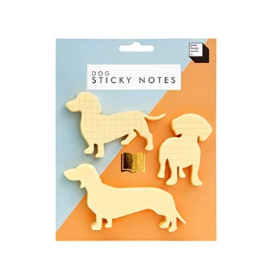 Abbildung von Good Design Works Hunde Haftnotizen Dog Sticky Notes Schul und Büromaterial Post it’s Klebezettel Notizzettel Haftzettel Katzenform Dackel