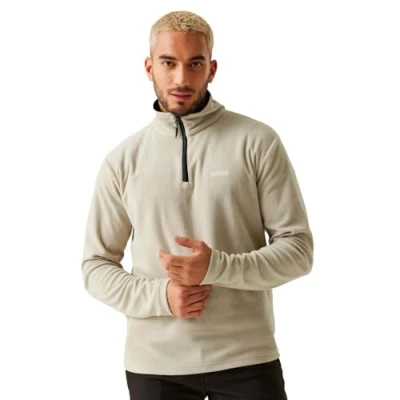 Abbildung von Regatta Herren Mens Thompson Half Zip Light Thermal Jacket Fleece Mit Halbem Reißverschluss, Abbeystone, XL EU