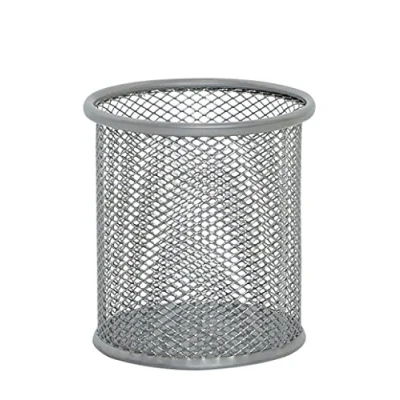 Abbildung von Q Connect KF00846 stift Ständer Rund , Mesh Design, silber
