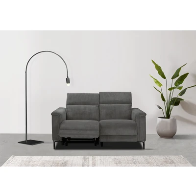 Abbildung von Places of Style 2 Sitzer »Lund in Cord, mit manueller o. elektrischer«, Relaxfunktion, USB, Kopfteilverstellung, Breite 160 cm
