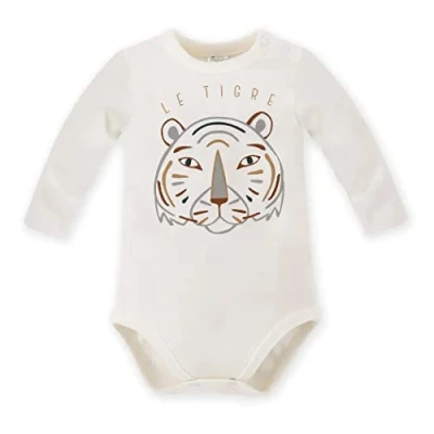 Abbildung von Pinokio Bodysuit Long Sleeve LE Tigre, 100% Cotton, Ecru with Tiger, Boys 62 92 (68)
