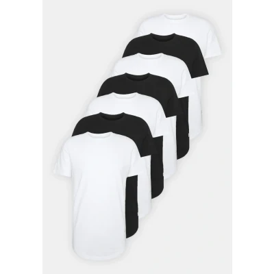 Abbildung von Jack &amp; Jones Jjenoa TEE CREW NECK 7 PACK Tshirt basic, Herren, Größe: Small, White