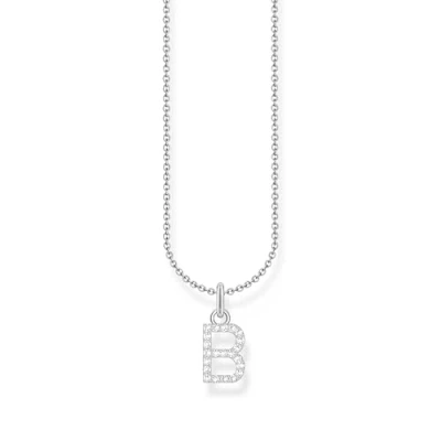 Abbildung von Thomas Sabo Kette mit Buchstaben Anhänger B 925 Sterlingsilber KE2241 051 14