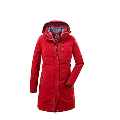Abbildung von killtec Damen Funktionsparka/Parka mit abzippbarer Kapuze KOW 165 WMN PRK, rot, 44, 37726 000