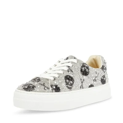 Abbildung von Betsey Johnson Damen Sidny Sneaker, totenköpfe, 41 EU