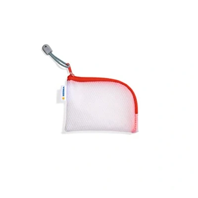 Abbildung von HERMA 20245 Reißverschlusstasche Reiseetui A7 transparent rot, kleine verschließbare Sichttasche mit Zipper, Kulturtasche für Handy, Ladekabel, Kosmetik, Stifte, Schlüssel