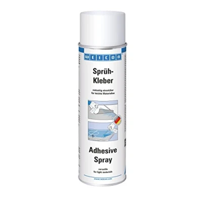 Abbildung von WEICON Sprühkleber 500 ml, transparentes Klebespray, für leichte Materialien, wie Papier, Karton oder Hartschaum