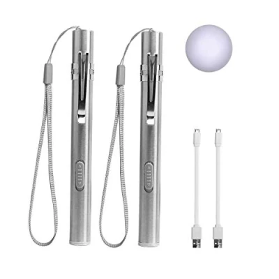 Abbildung von LEAGY 2 STÜCK Diagnostikleuchte Pupillenleuchte Medizinische Penlight, Stifttaschenlampen für Krankenschwestern, Wiederverwendbare Wiederaufladbare Taschenlampe