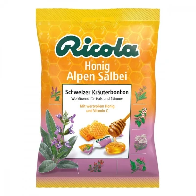 Abbildung von Ricola mit Z. Honig Alpen Salbei Bonbons