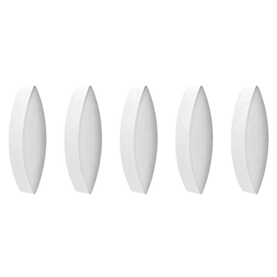 Abbildung von stonylab Magnetrührstange, 5 Pack 20 mm Laborrührstange PTFE beschichtete Rührstäbe Set Magnetische Weißer für Rührstäbe, Olivenform, PK