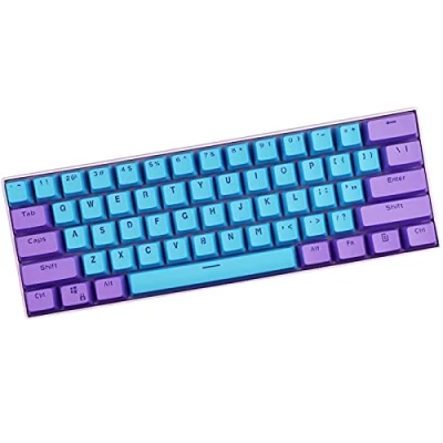 Abbildung von Keycaps,61 Keycaps Backlight PBT Tastenkappe für Ducky / GH60 RK61 ALT61 Keyboard Keys (Keyboard