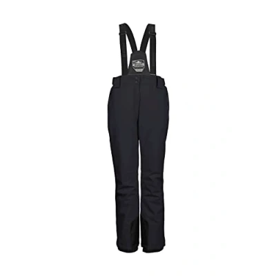 Abbildung von killtec Damen Funktionshose/Skihose mit abnehmbaren Trägern, Kantenschutz und Schneefang KSW 249 WMN SKI PNTS, schwarz blau, 40, 37559 000
