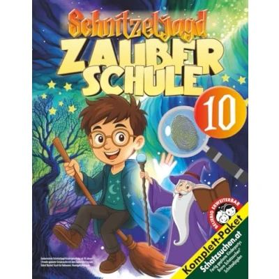 Abbildung von Zauberschule Schnitzeljagd Kindergeburtstag ab 10 Jahren: Kreativ geplante Schatzsuche mit dem Zauberlehrling zum Sofort Starten! Auch für Halloween, Hexengeburtstag etc. (Bravo Schatzsuche)