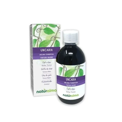 Abbildung von Katzenkralle (Uncaria tomentosa) Rinde Alkoholfreier Urtinktur Naturalma Flüssig Extrakt Tropfen 500 ml Nahrungsergänzungsmittel Veganer