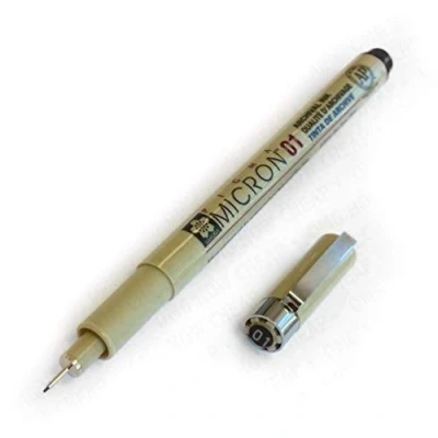 Abbildung von Sakura Pigma Micron Fineliner Nr. 01 (0.25mm) Schwarz [3 Stück]