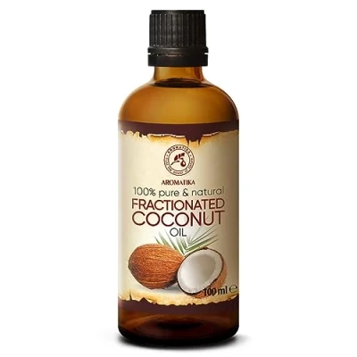 Abbildung von Kokosöl Fraktioniert 100ml Cocos Nucifera Oil Reines &amp; Natürliches Coconut Öl Basisöl Flüssig Geruchlos Intensive Pflege für Gesicht Körper Haut Haare Massageöl Kosmetik