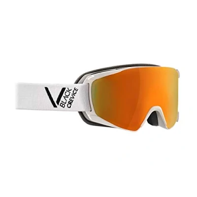 Abbildung von Black Crevice Skibrille Schladming Doppelscheibe, Anti Fog Beschichtung, UV400 Schutz (White/Black, M (Kopfumfang 55 58 cm))…
