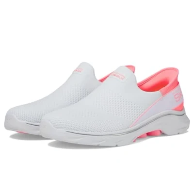 Abbildung von Skechers Damen Ultra Flex 3.0 Brilliant Path, Weißer Strick, hellgrauer Rand, 37.5 EU