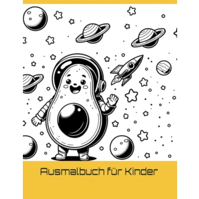 Abbildung von Avocado Abenteuer Malbuch für Kinder: Lustige und kreative Ausmalbilder Kinder ab 6 Jahren