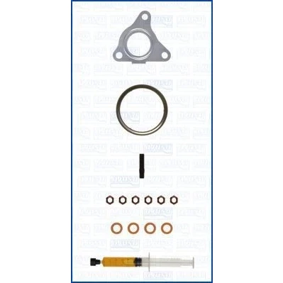 Abbildung von AJUSA JTC12383 Montagesatz, Lader with studs, syringe oil mit Dichtungen Montageanleitung FIAT: Tipo Estate, Doblo II Box Body / Estate
