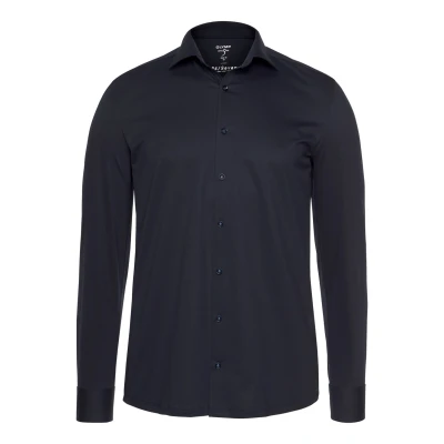 Abbildung von OLYMP Herren Businesshemd Langarm Level.Five.Body.fit,Single Jersey,Body fit,New York Kent,Marine 18,41