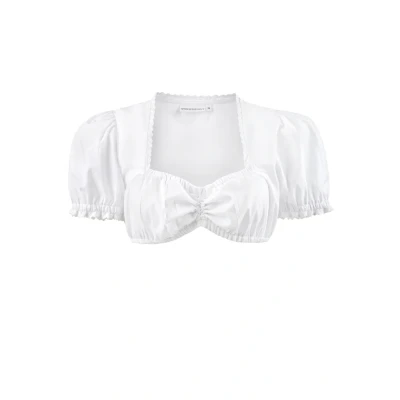 Abbildung von Stockerpoint Damen Marita Trachtenbluse, Weiß, 32