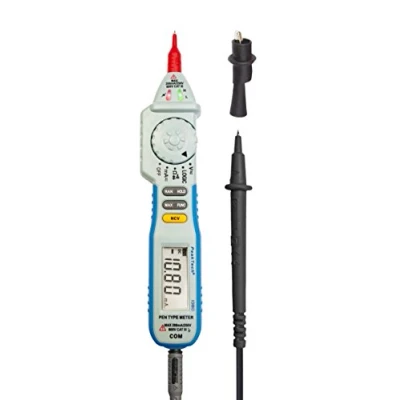 Abbildung von Digitales Stift Multimeter, NCV Digitaler Spannungsprüfer mit LED Anzeige, Voltmeter, elektronisches Amperemeter, Durchgangsprüfer, AC/DC, 2000 Zähler, Data Hold, Logik Test Max. 600 V