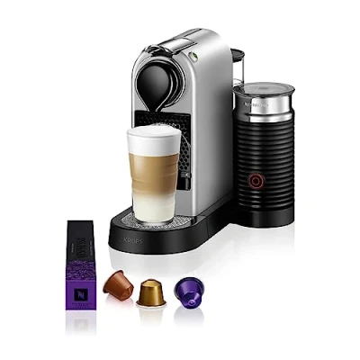 Abbildung von Nespresso Krups XN761B Citiz&amp;Milk Kaffeekapselmaschine automatischen Standby Modus 1260W Wassertankkapazität: 1L Pumpendruck: 19 Bar silber