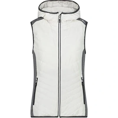 Abbildung von CMP Damen Knit Tech Weste mit fester Kapuze, B. Co. Gesso, D36
