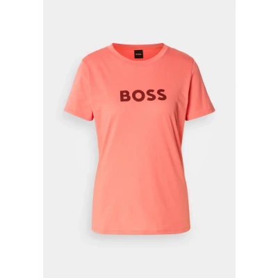 Abbildung von BOSS Elogo Tshirt print, Damen, Größe: XS, Light pastel red