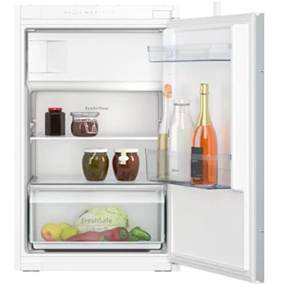 Abbildung von NEFF KI2221SE0 Einbau Kühlschrank N30, integrierbarer Kühlautomat mit Gefrierfach 88x56 cm, 104L Kühlen, 15L Gefrieren, Schleppscharnier, freshSafe, LED Beleuchtung, EcoAirflow, Weiß