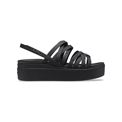 Abbildung von Crocs Brooklyn Strappy Plateausandalette, Damen, Größe: 39.5, Black Schuhe