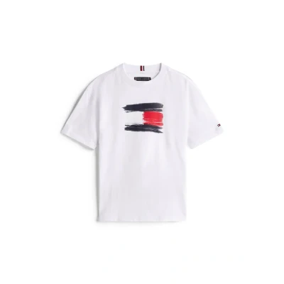 Abbildung von Tommy Hilfiger FLAG Archive Tshirt print für Kinder, Größe: 110, White