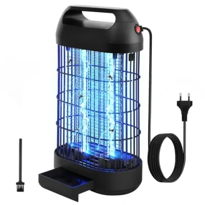 Abbildung von ROVLAK Insektenvernichter Elektrischer 18W Mückenlampe UV Licht Mückenfalle Doppelelektrogitter LED Fliegenfalle Elektrisch Effektive Moskitoschutz Lampe für Innen, Küche, Schlafzimmer, Wohnzimmer