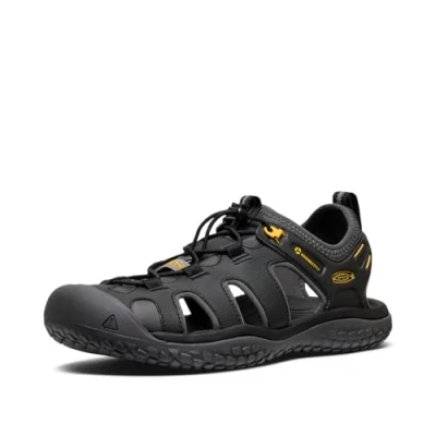 Abbildung von KEEN Herren Solr Sandalen, Black/Gold, 45 EU