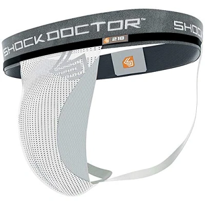 Abbildung von Shock Doctor ShockDoctor Herren Tiefschutz Suspensorium Tasche ohne Cup, White, XXL