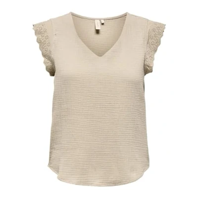 Abbildung von ONLY ÄRMELDETAIL Bluse, Damen, Größe: XS, Oxford tan