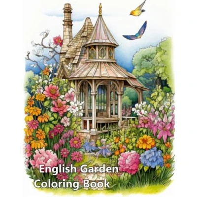 Abbildung von English Garden Colouring Book: 50 Illustrations of beautiful gardens