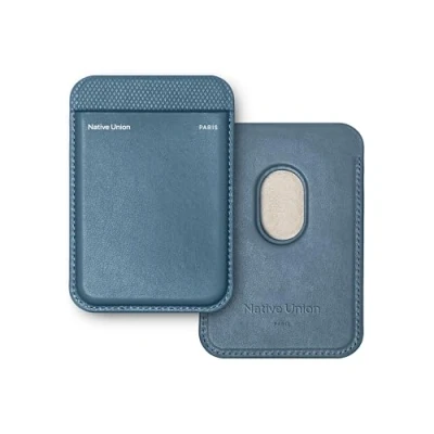 Abbildung von Native Union (Re Classic Wallet Magnetischer MagSafe Kartenhalter für iPhone 16, 15, 14, 13 Extra sicher und ultradünn Platz 3 Karten Aus nachhaltigen recycelten Materialien (Marine)