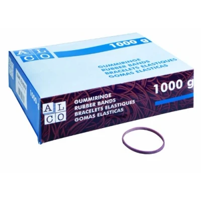 Abbildung von ALCO Albert 746 Gummiringe rot Ø 85 mm, 1 Kilo,