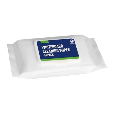 Abbildung von loukin Dry Erase Wipes, Whiteboard Reinigungstücher, Ungiftige Reinigungstücher für Whiteboard, 50 Tücher pro Packung