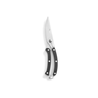 Abbildung von HENDI Geflügelschere 26 cm mit Clip zum Verschließen Edelstahl korrosionsbeständig Kunststoffgriff, Hähnchenschere, Fleischschere