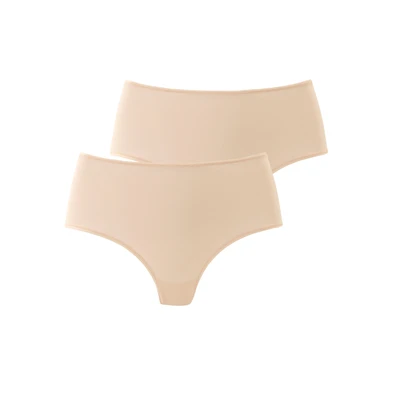 Abbildung von Lascana Invisible 2 PACK String, Damen, Größe: 36/38, Beige