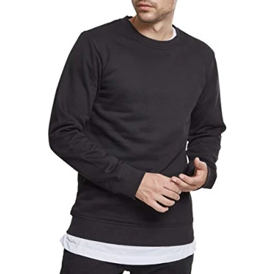 Abbildung von Urban Classics Basic Sweatshirt, Herren, Größe: 5XL, Black