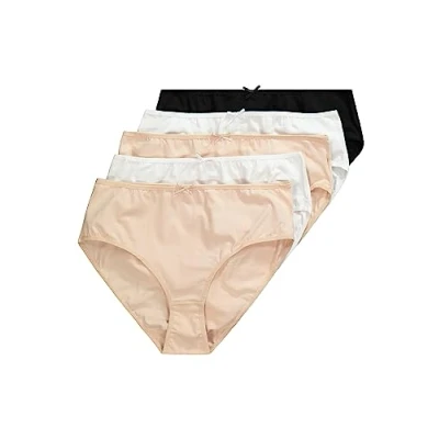 Abbildung von Ulla Popken Damen Slips, 5er pack, Multicolor, 54 56 EU